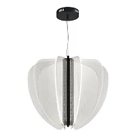 Светильник подвесной LED Fesale SL6509.403.01 ST-Luce прозрачный 1 лампа, основание чёрное в стиле современный 